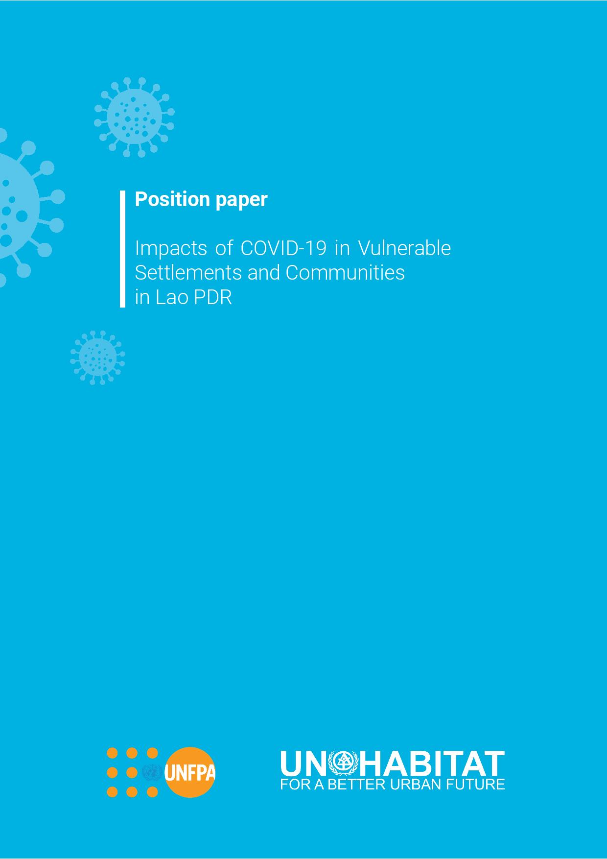 Impacts of COVID-19 in Vulnerable Settlements and Communities in Lao PDR