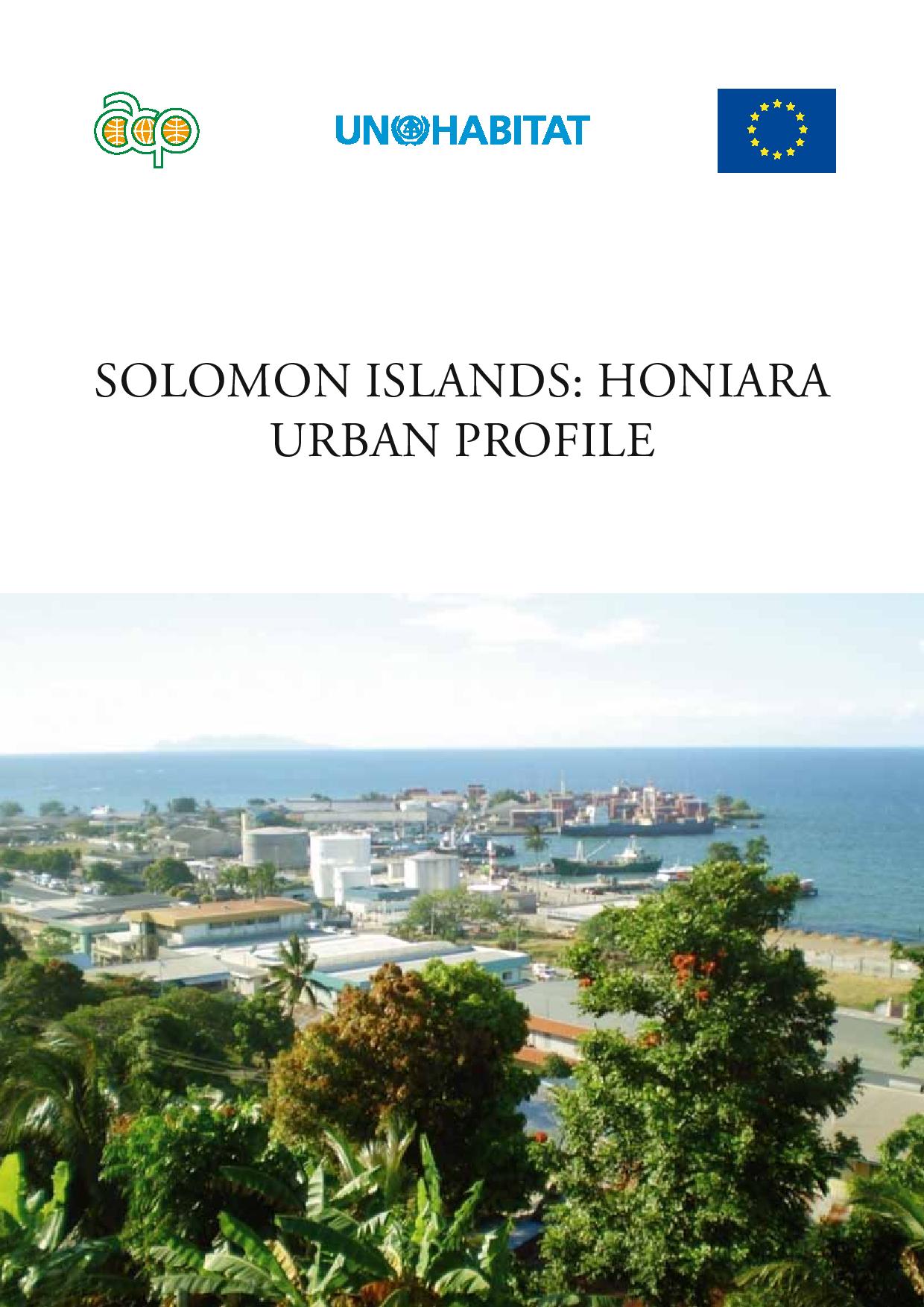 Solomon Islands: Honiara Urban Profile