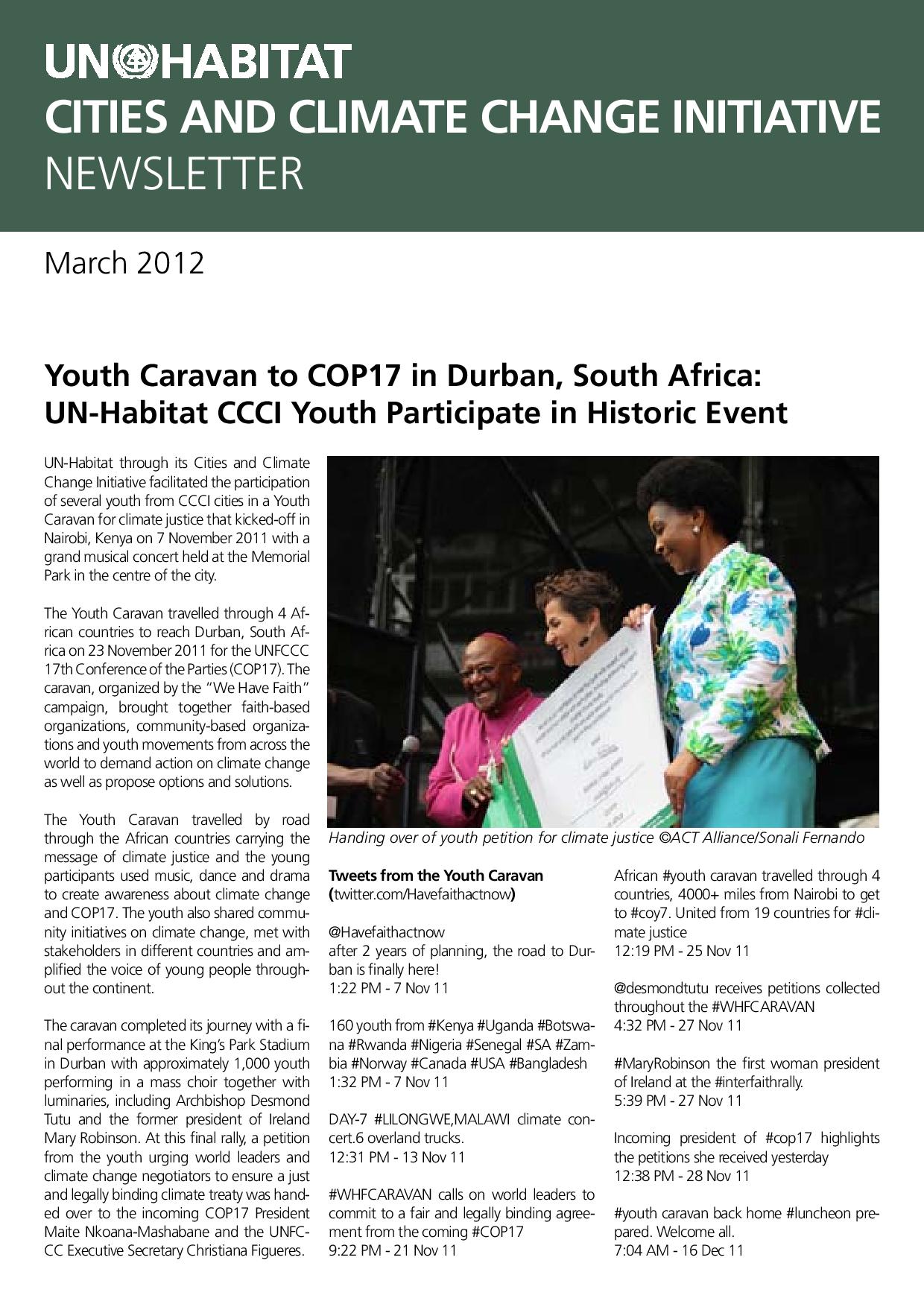 CCCI Newsletter: March 2012