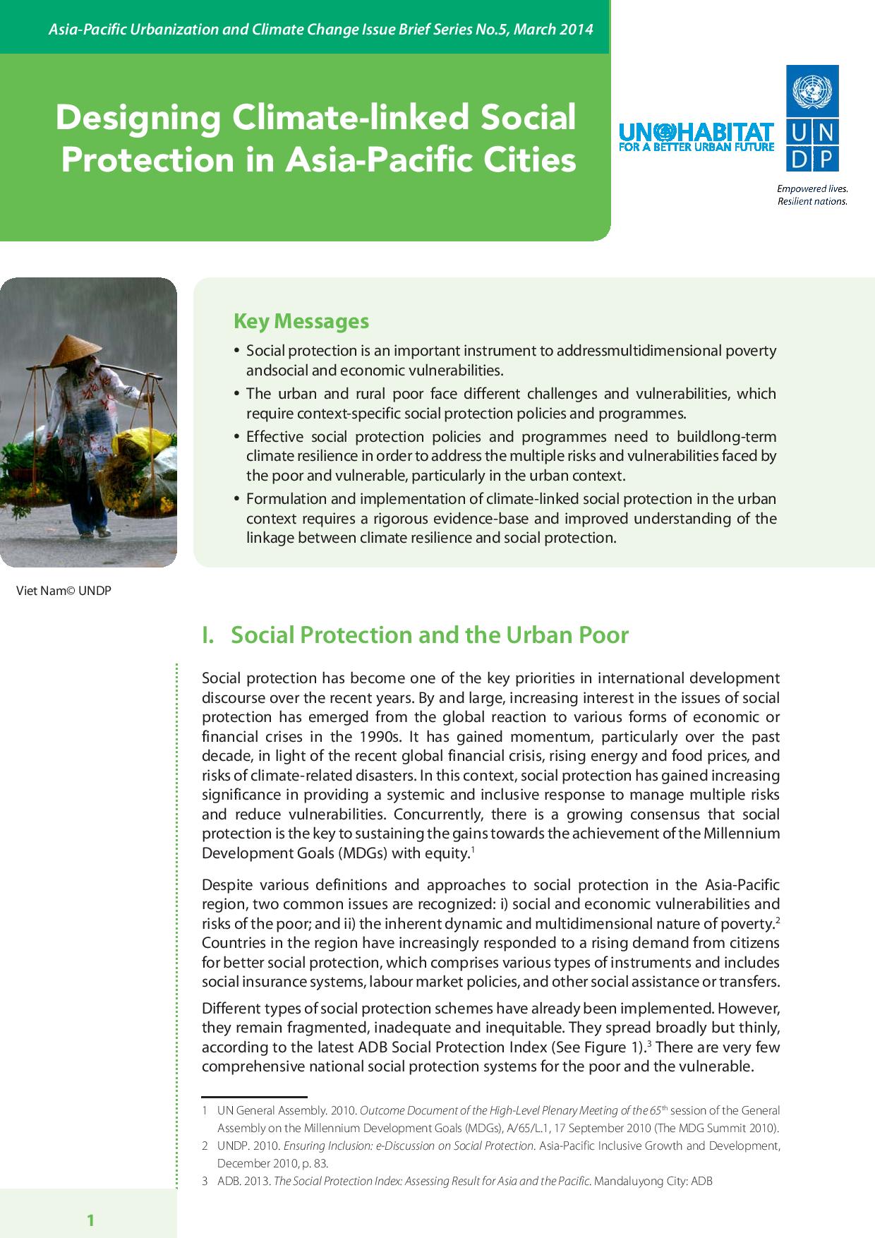 No. 5: The Asia-Pacific Issue Brief Series on Urbanization and Climate Change (March 2014)