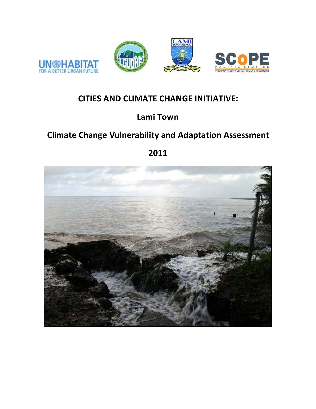 Lami Town Cities and Climate Change Initiative Vulnerability and Adaptation Assessment (2011) – CCCI