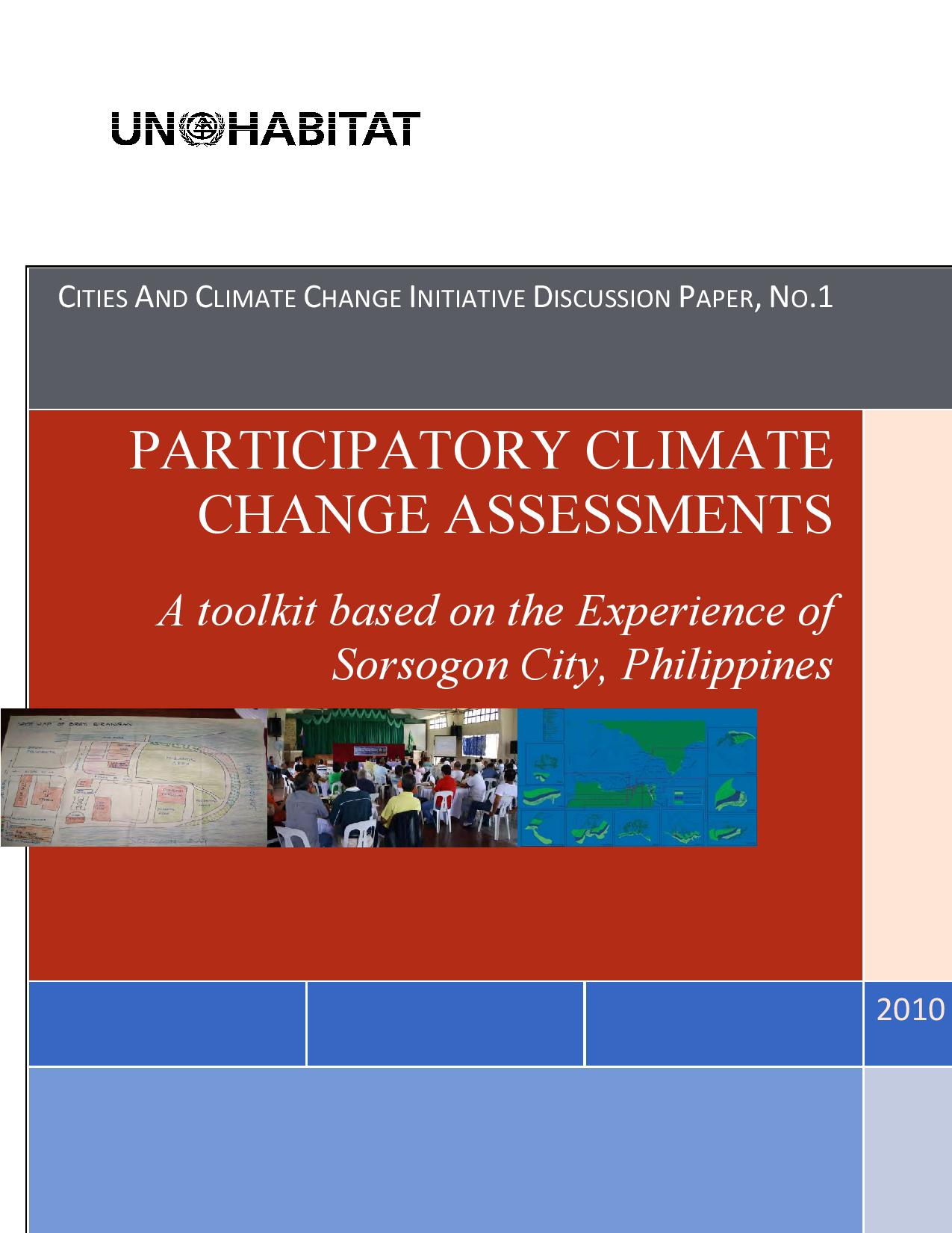 Participatory Climate Change Assessments: A Toolkit Based on the Experience of Sorsogon City, Philippines (2010) – CCCI