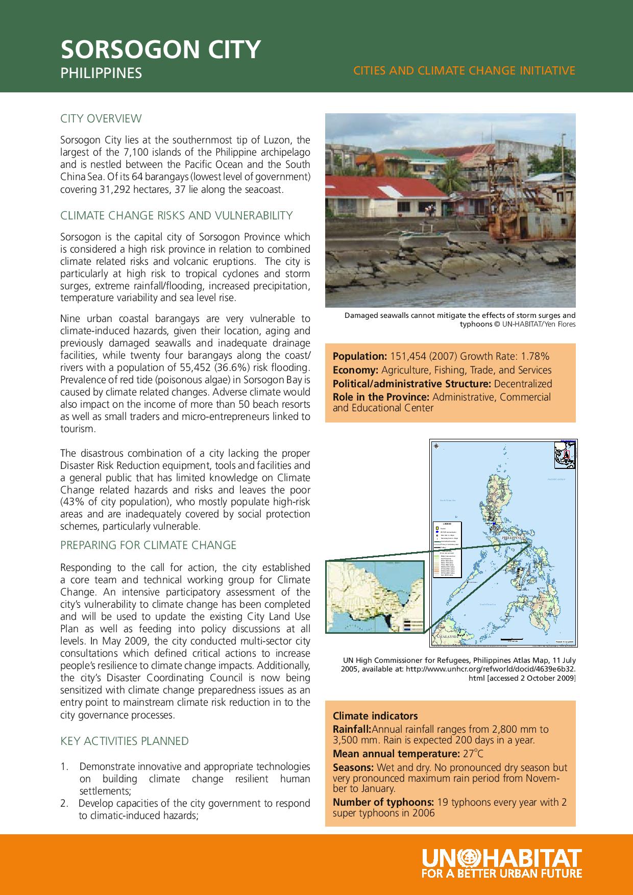 Sorsogon City, Philippines: CCCI Overview (October 2009)