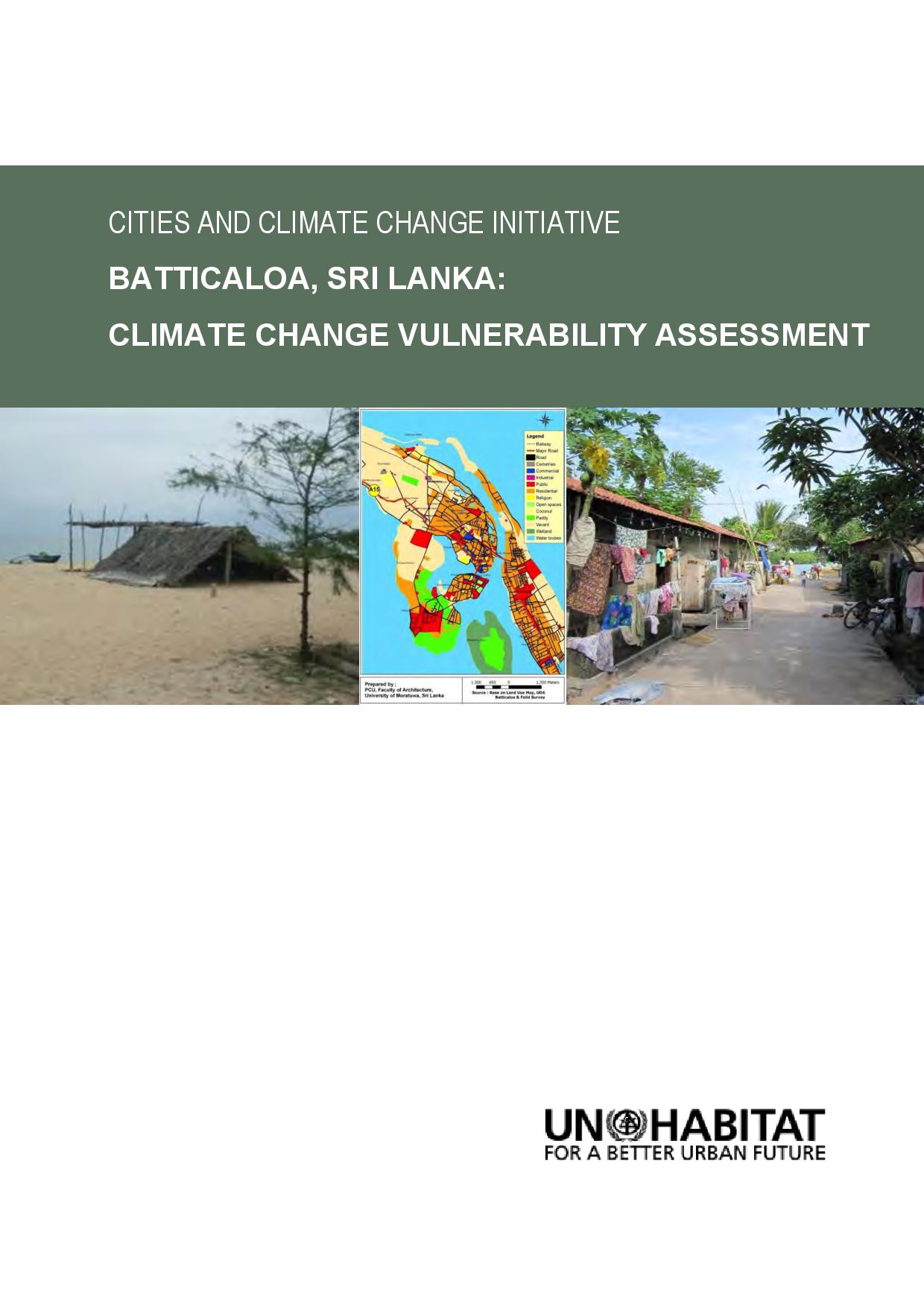 Batticaloa Municipal Council Vulnerability Assessment (January 2013) – CCCI