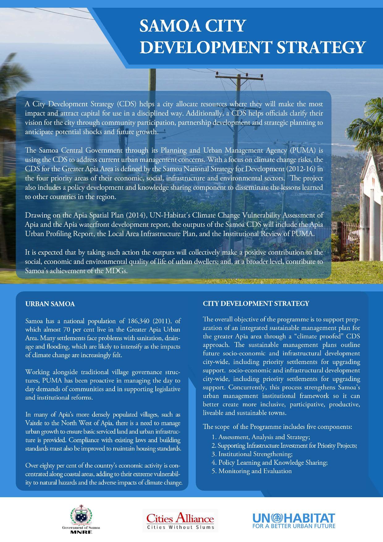 Samoa City Development Strategy Brochure