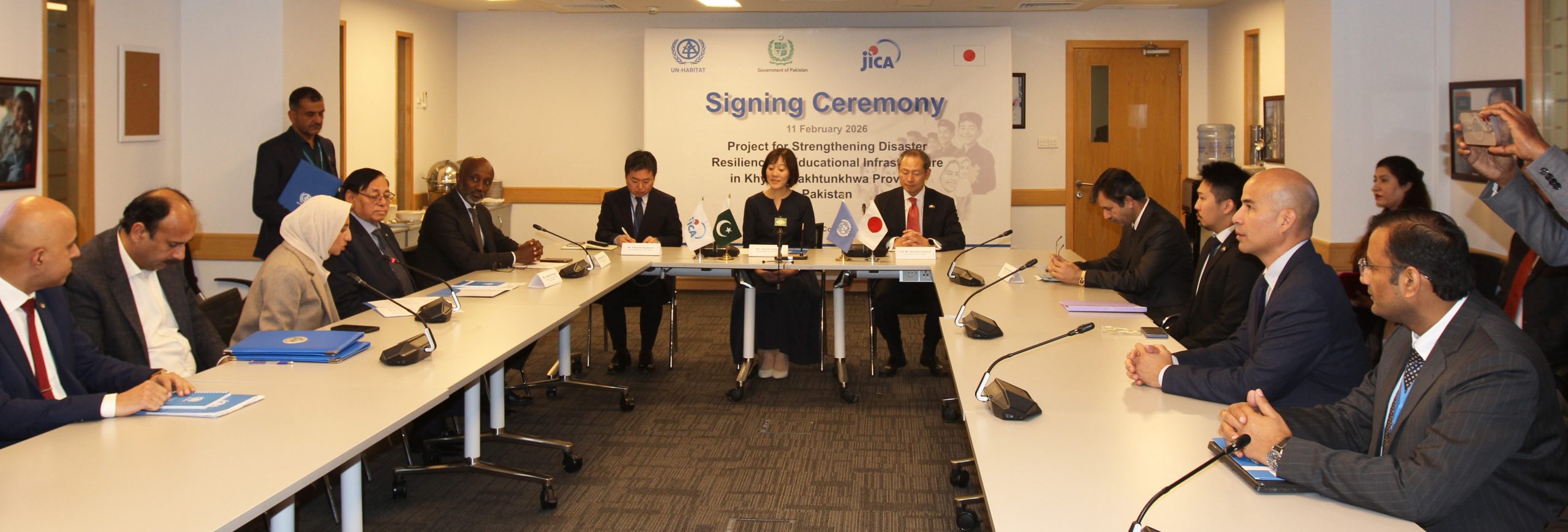 Government of Japan, UN-Habitat and JICA Sign Agreement to Strengthen Disaster Resilience of Schools in Khyber Pakhtunkhwa