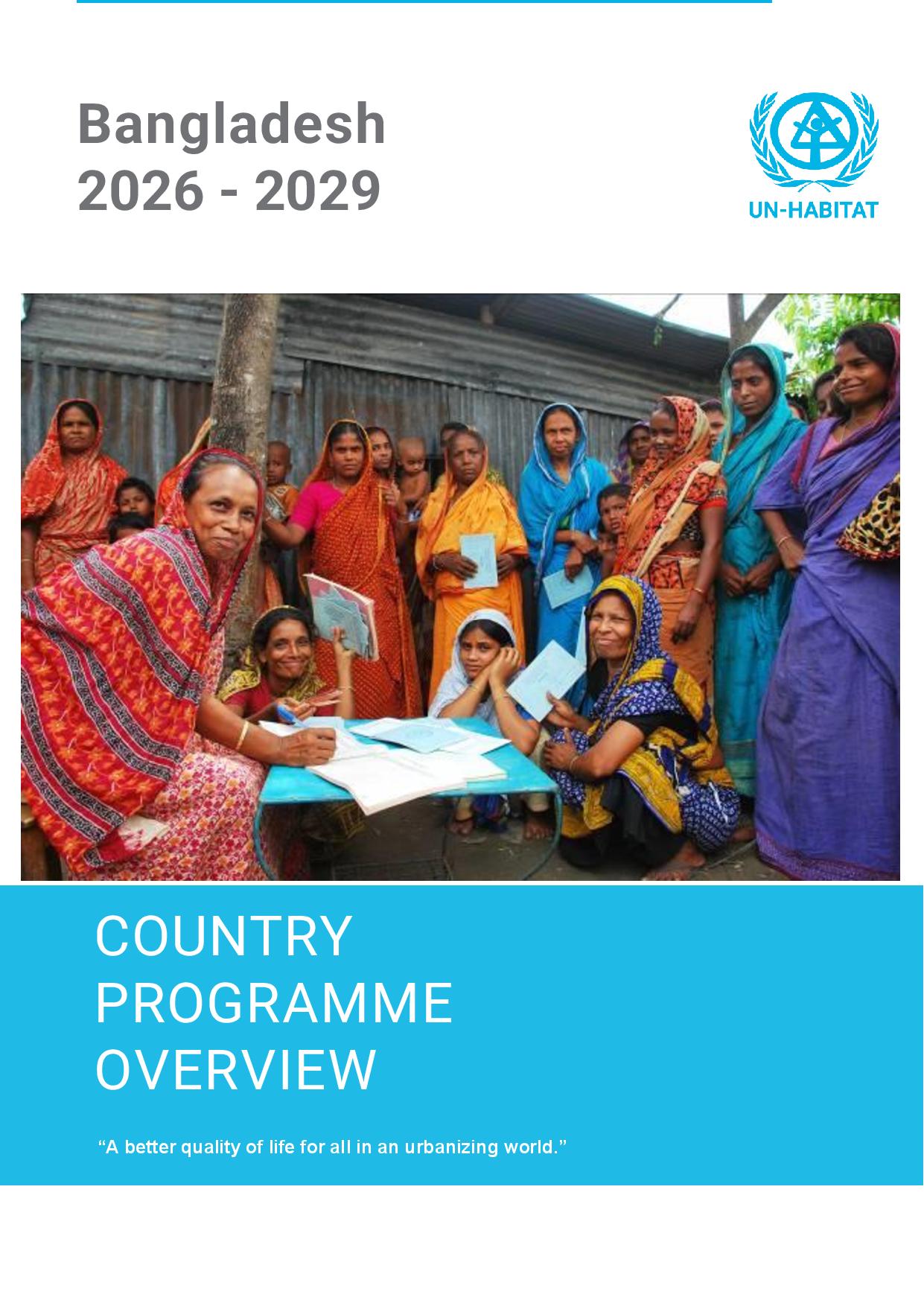Country Programme Overview: Bangladesh 2026-2029