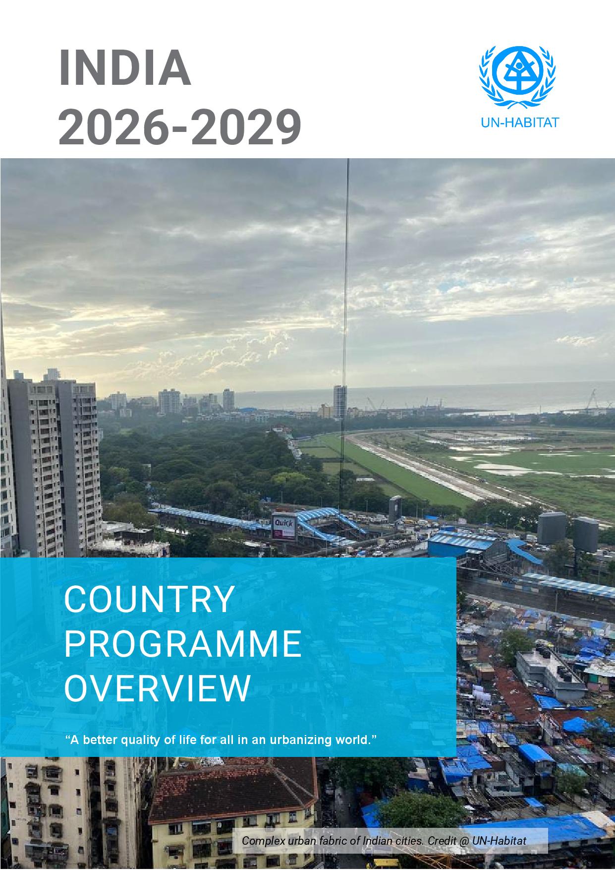 Country Programme Overview: India 2026-2029