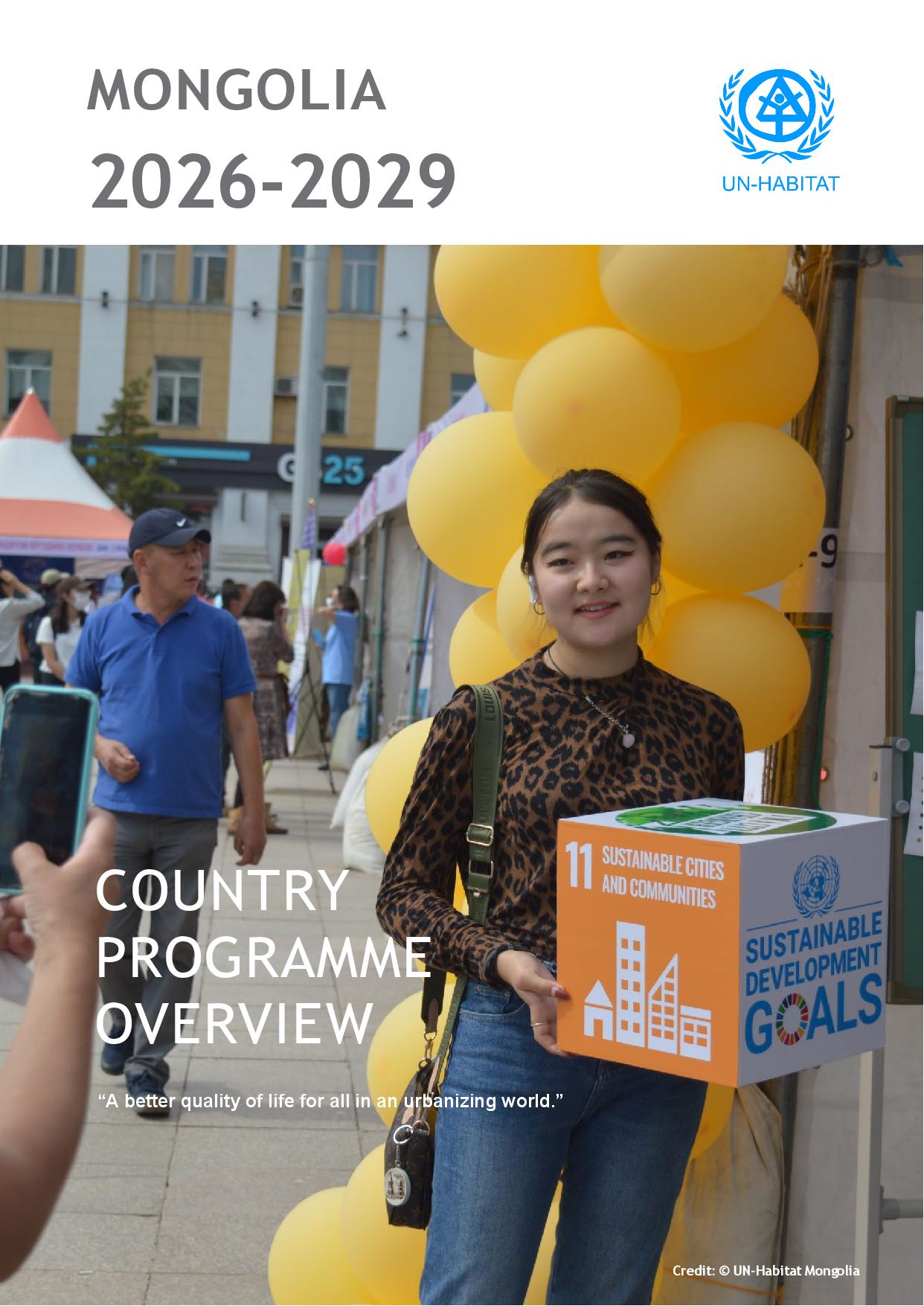 Country Programme Overview: Mongolia 2026-2029