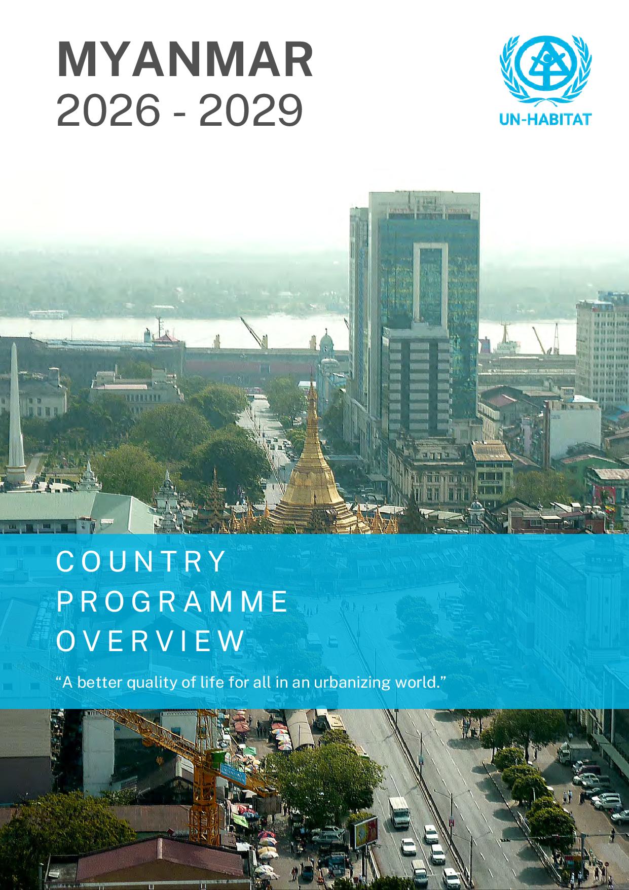 Country Programme Overview: Myanmar 2026-2029