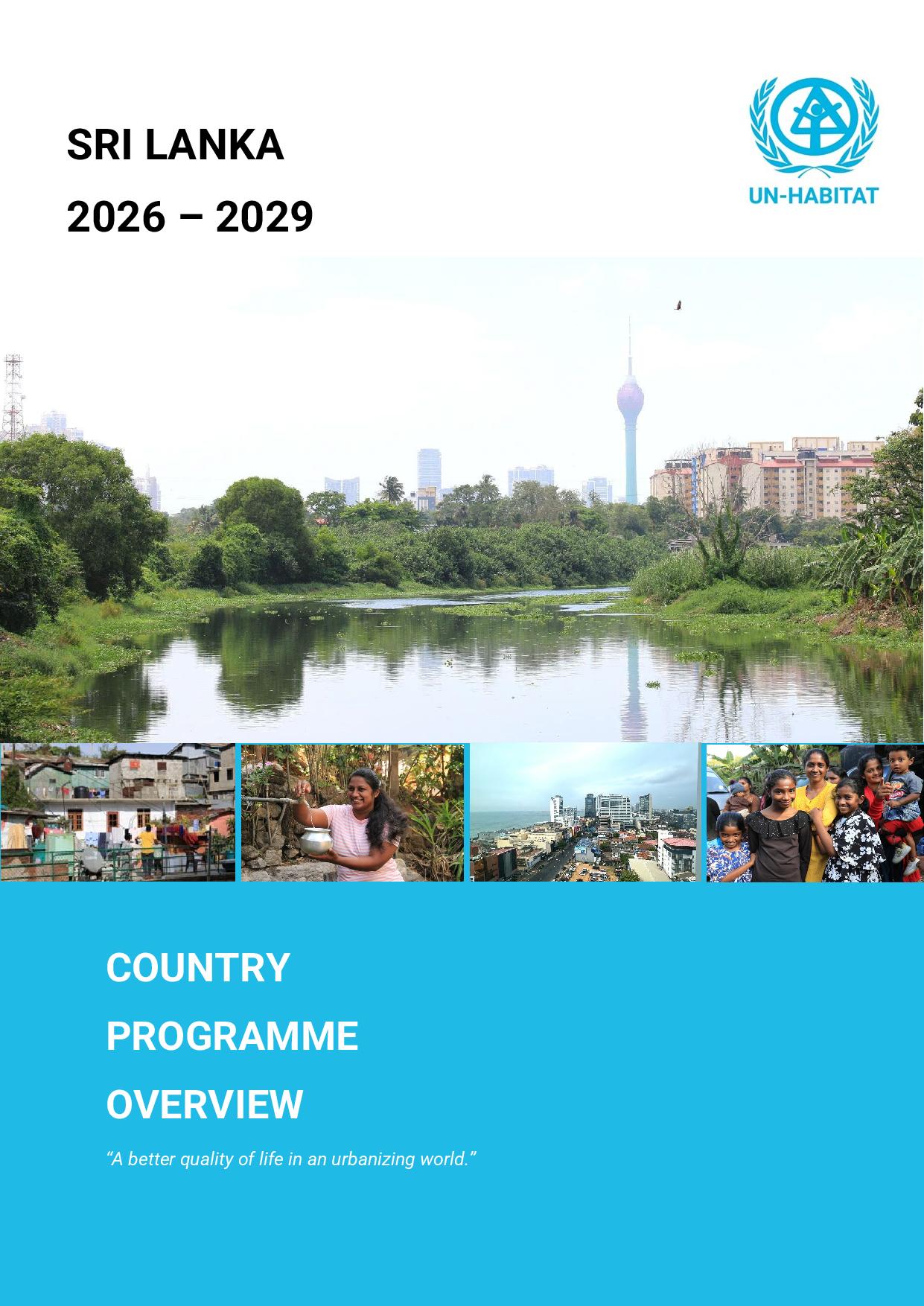 Country Programme Overview: Sri Lanka 2026-2029