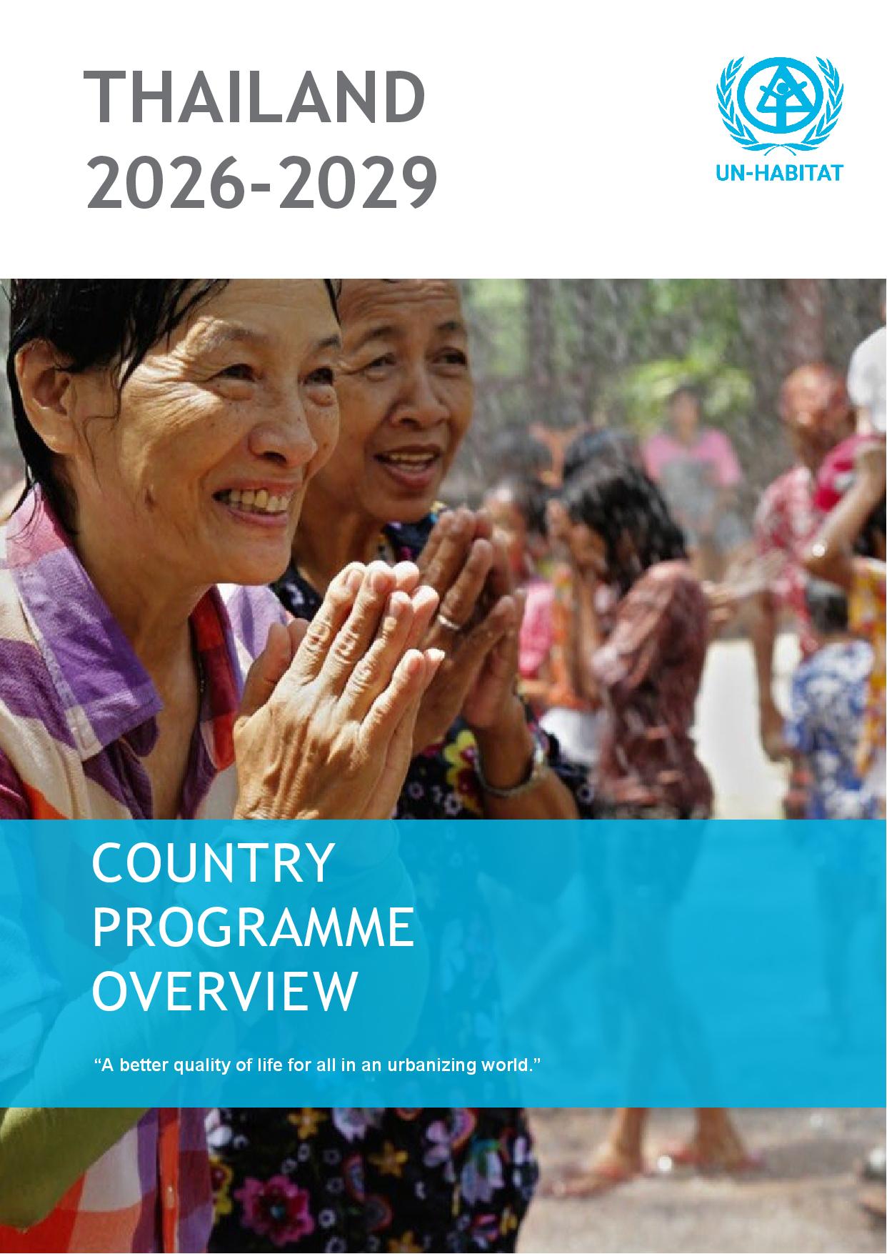 Country Programme Overview: Thailand 2026-2029